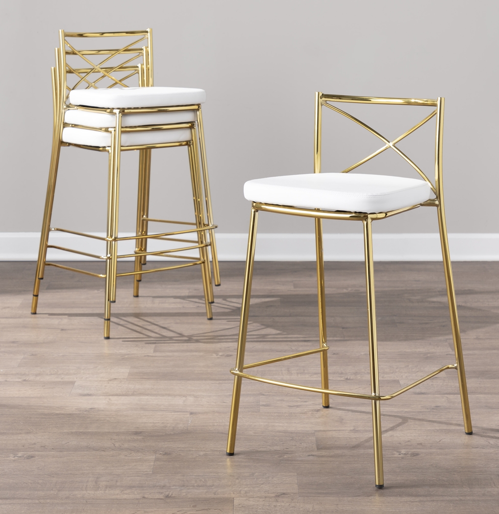 Prienwood White Counter Height Stool, Set of 2 - Thumbnail - Image 6