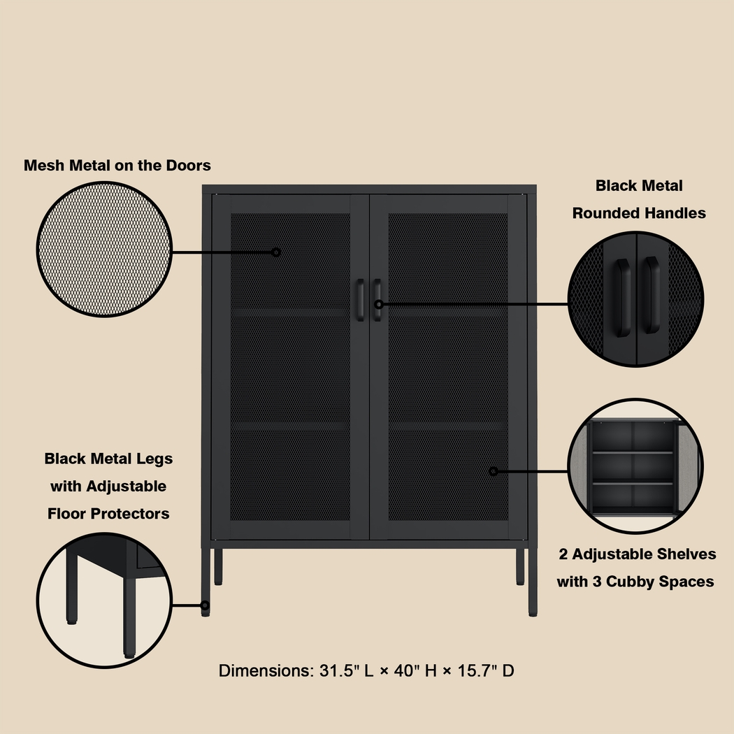 Primediany Black Accent Cabinet - Thumbnail - Image 12