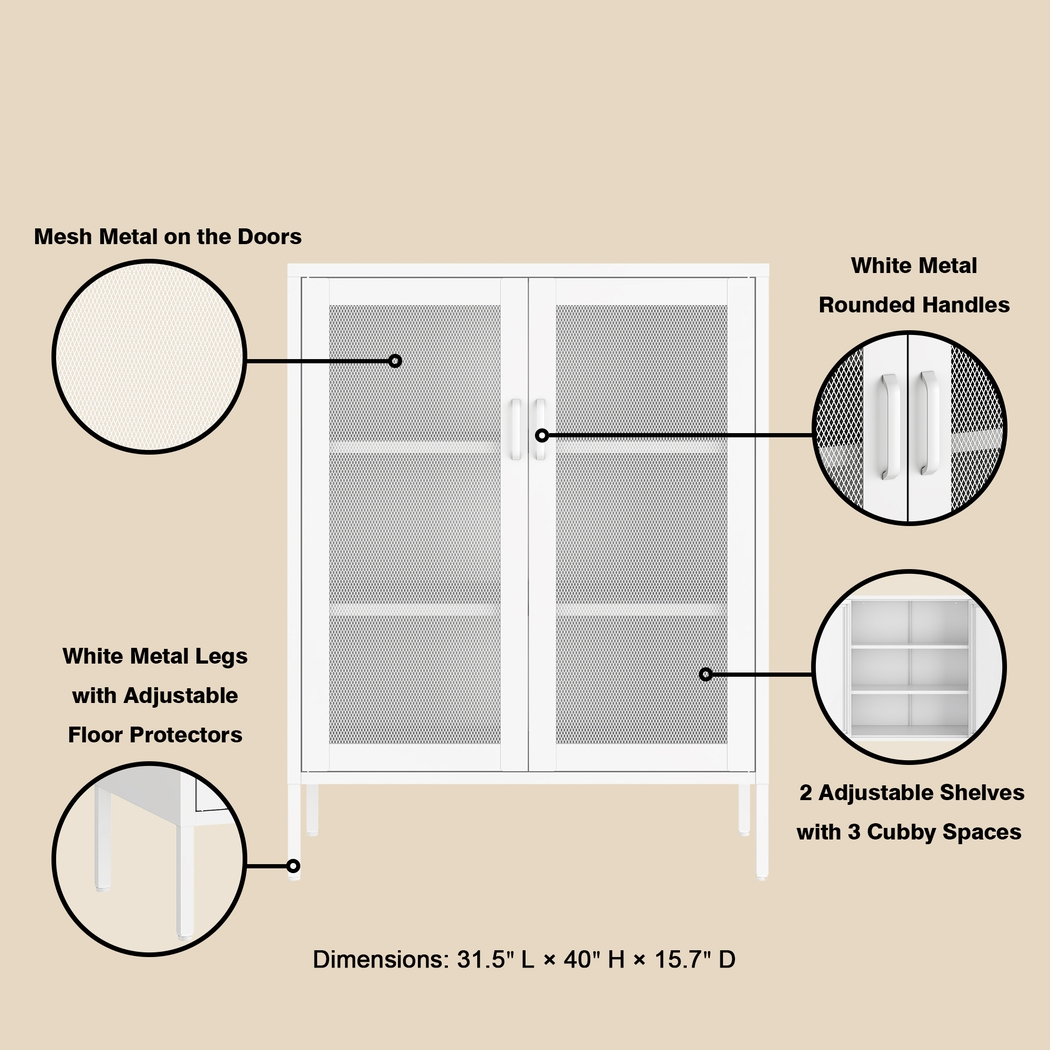 Primediany White Accent Cabinet - Thumbnail - Image 8