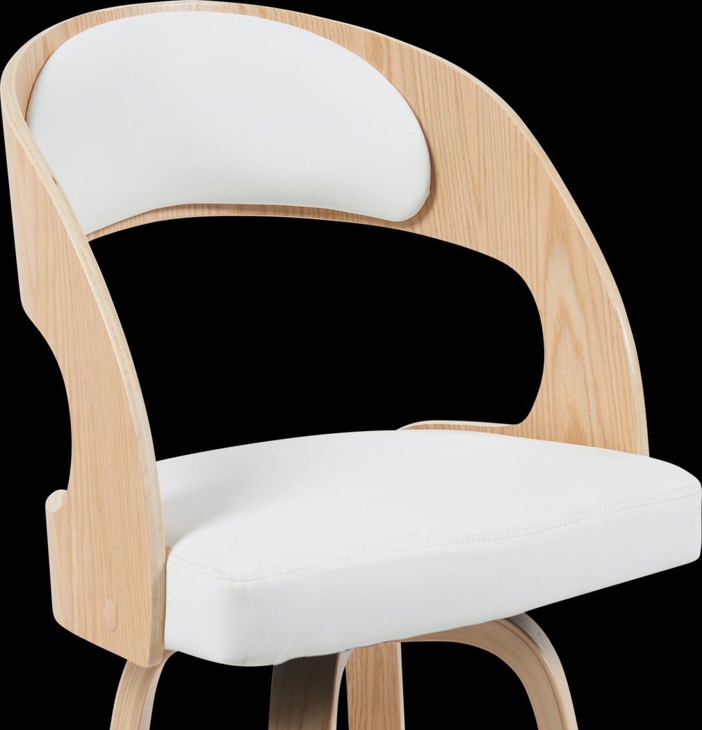 Primegold White Counter Height Stool - Thumbnail - Image 3