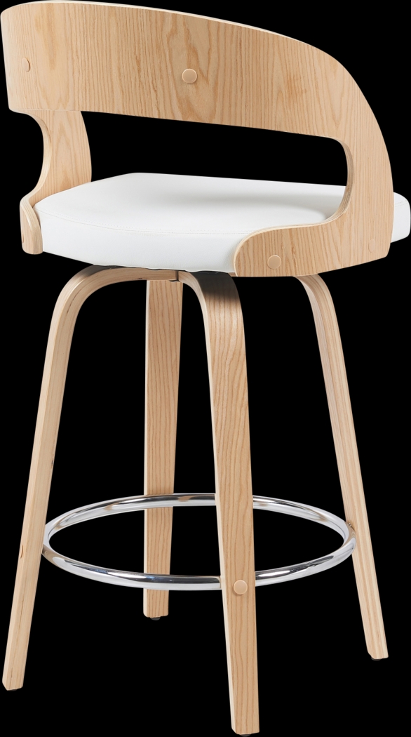 Primegold White Counter Height Stool - Thumbnail - Image 6