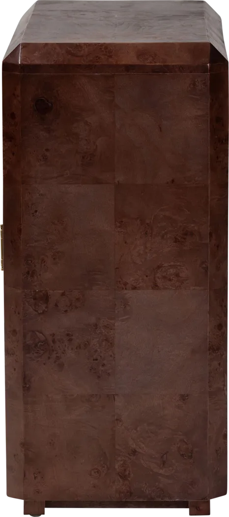 Primsun Dark Brown Accent Cabinet - Thumbnail - Image 4