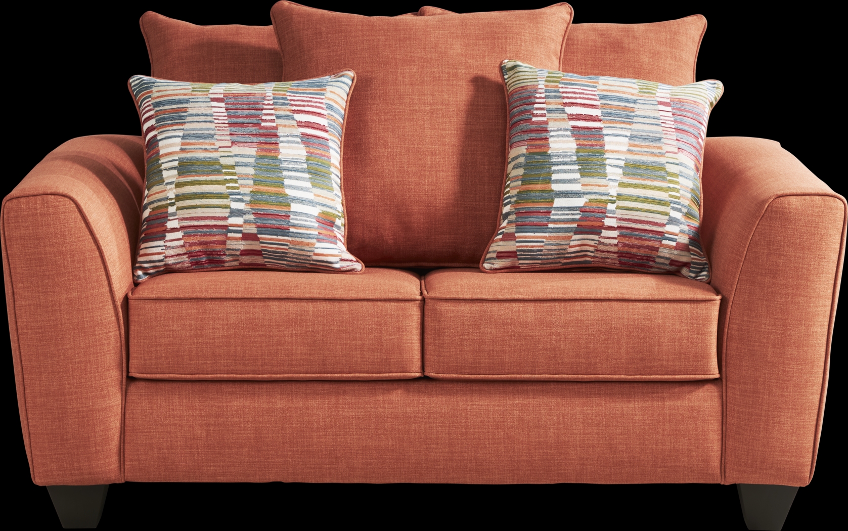 Primwell Place Orange 7 Pc Living Room with Gel Foam Sleeper Sofa - Thumbnail - Image 4