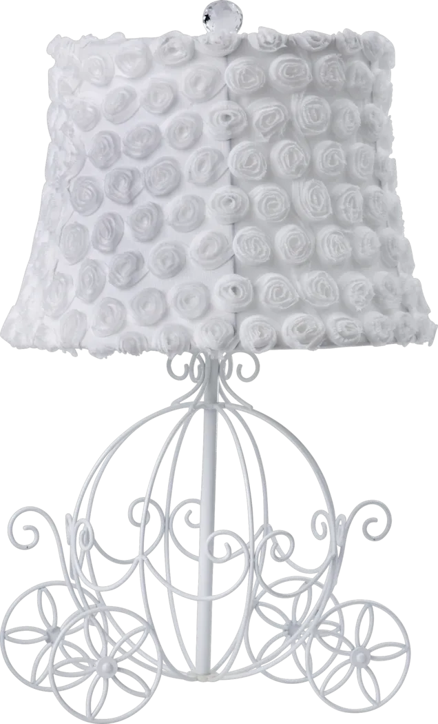 Kids Princess Carriage White Lamp - Thumbnail - Image 1