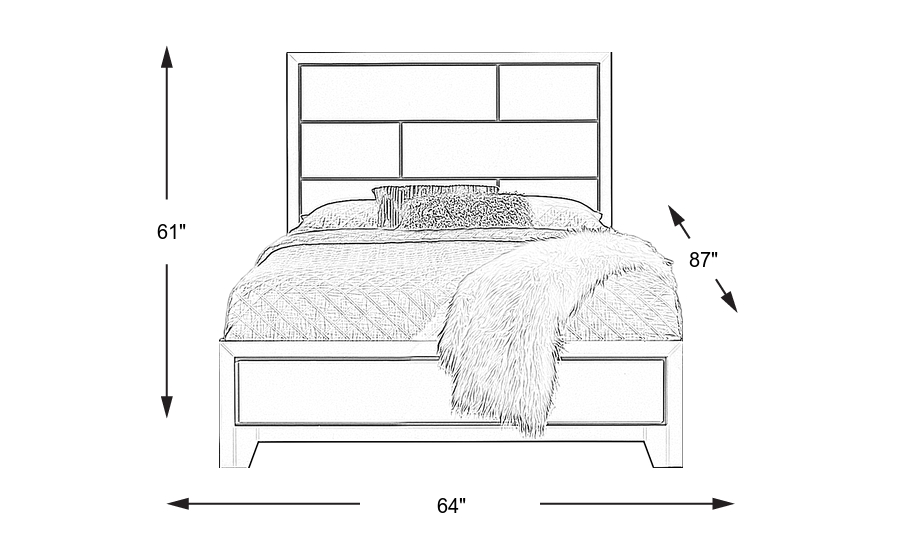 Dimension Image. Please refer to the Dimension Tab on this page for dimension details.