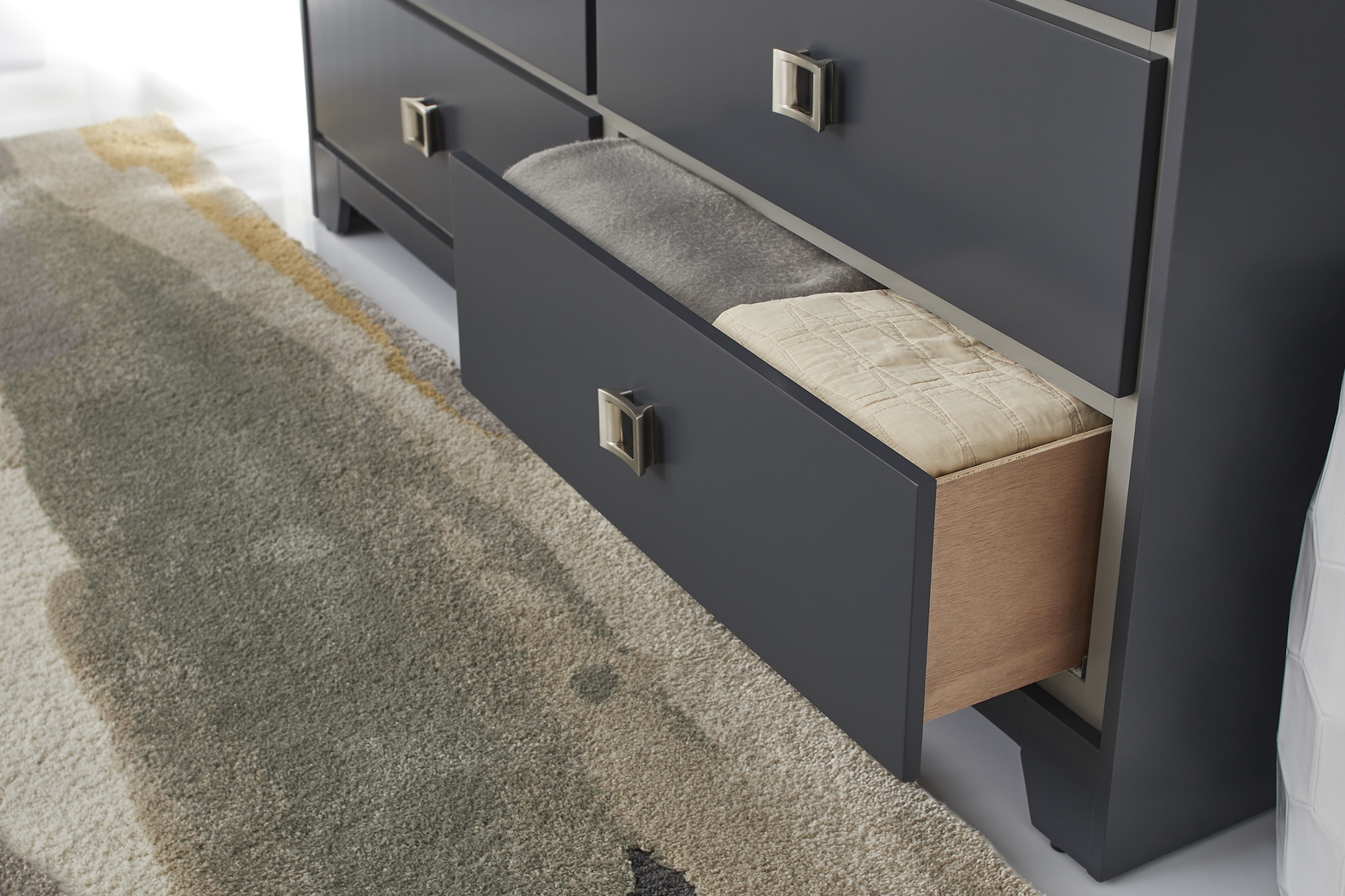 Princeton Hall Blue 5 Pc King Bedroom - Thumbnail - Image 8