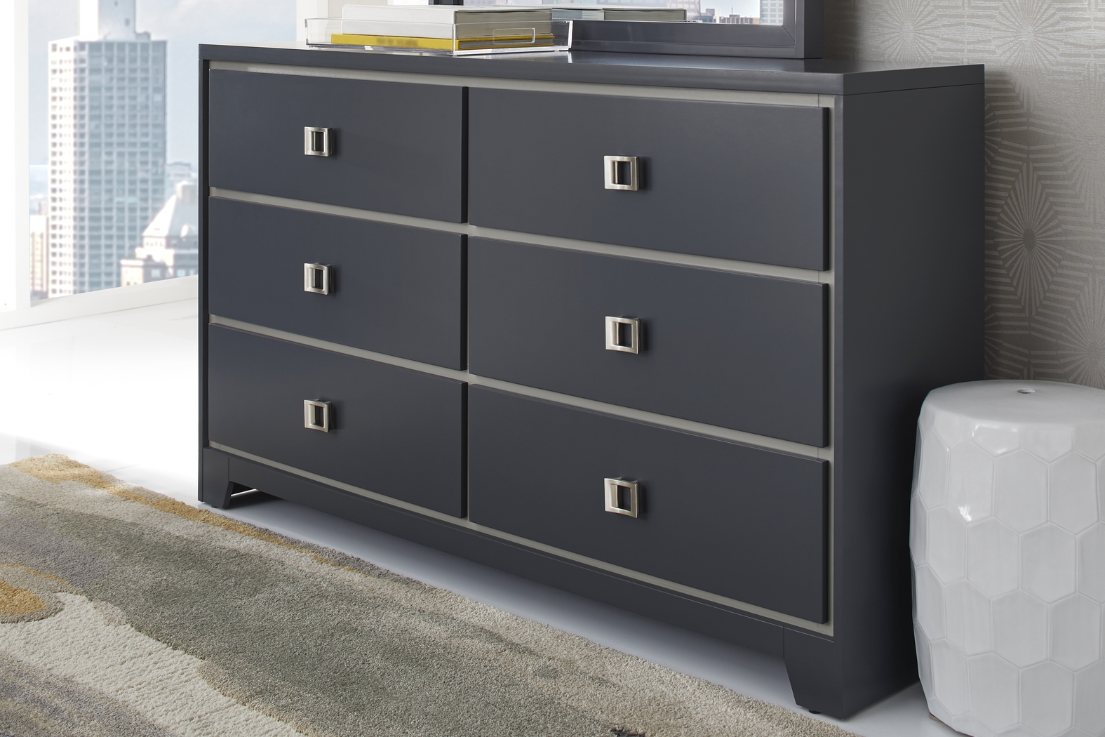 Princeton Hall Blue Dresser - Thumbnail - Image 3