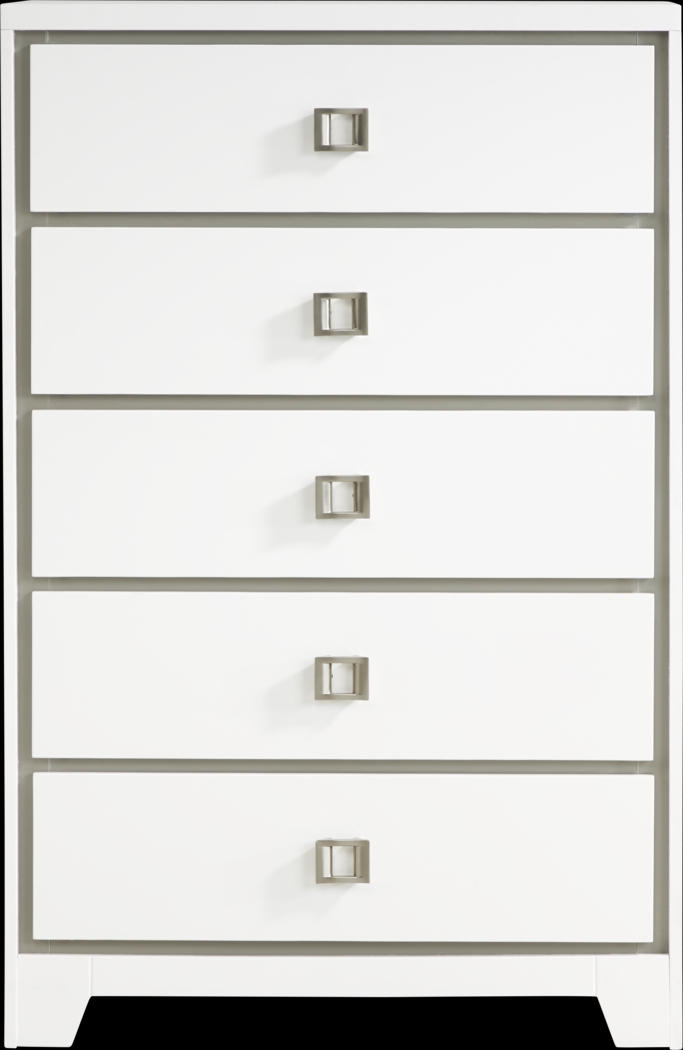 Princeton Hall White 5 Pc Queen Bedroom - Thumbnail - Image 5