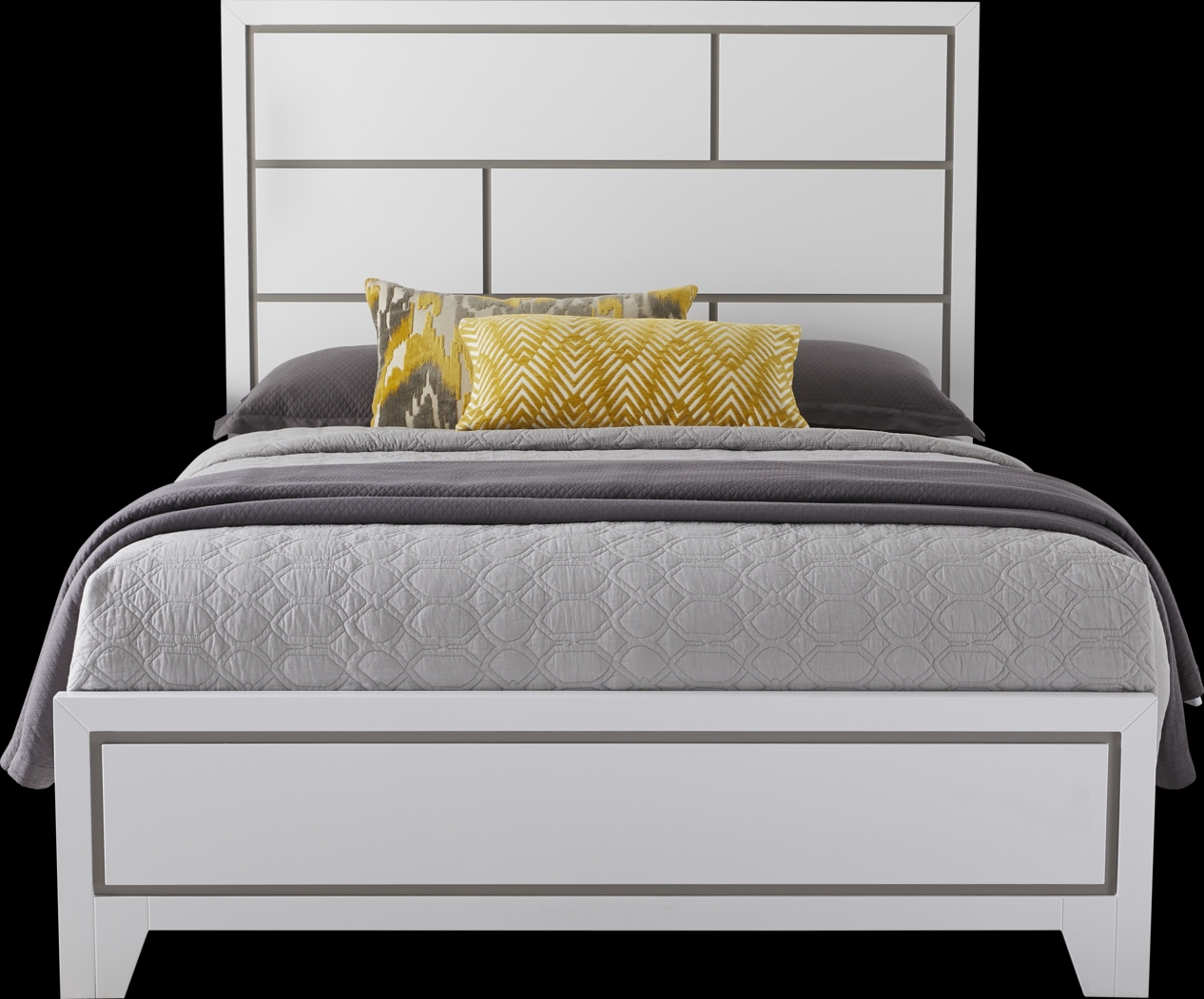 Princeton Hall White 5 Pc King Bedroom - Thumbnail - Image 2