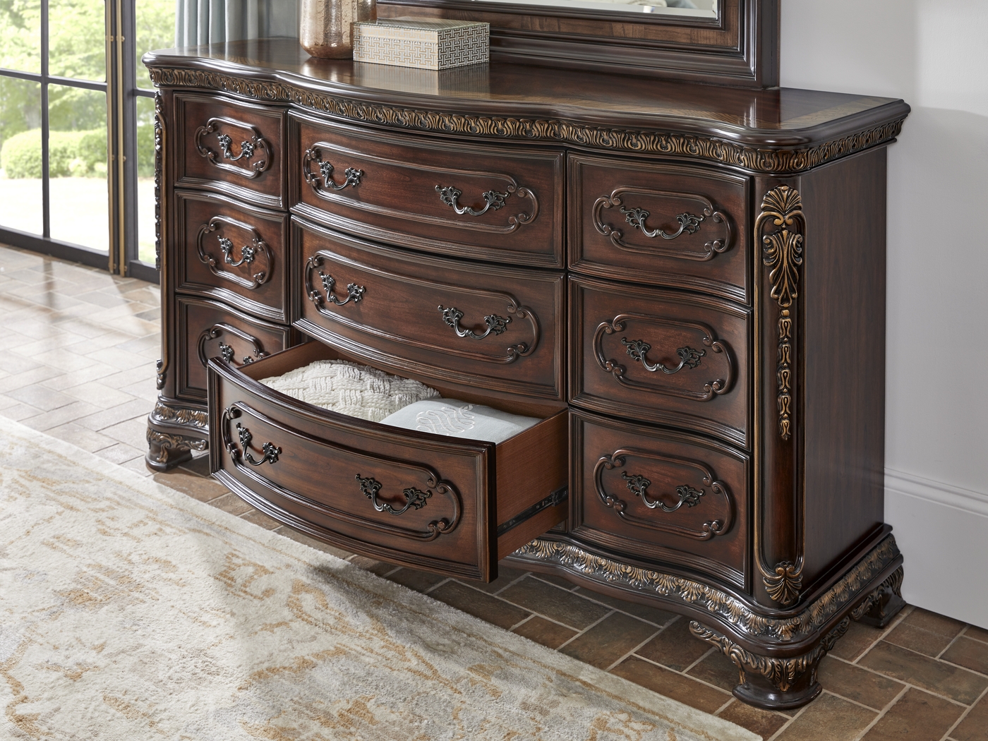 Priscilla Brown Cherry Dresser - Thumbnail - Image 4