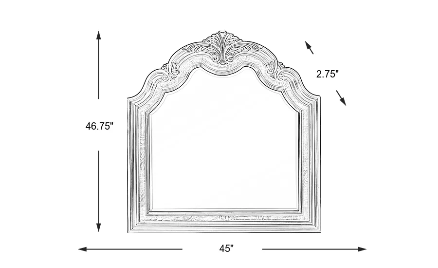 Dimension Image. Please refer to the Dimension Tab on this page for dimension details.