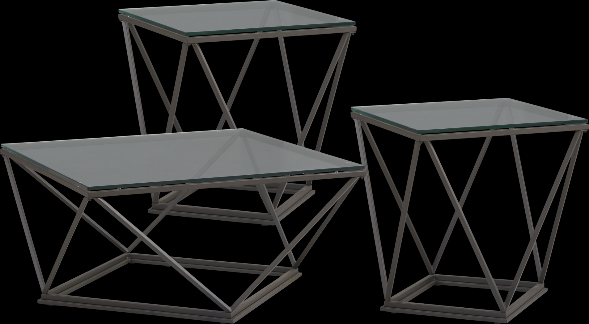 Prism Lane Black 3 Pc Table Set - Thumbnail - Image 1