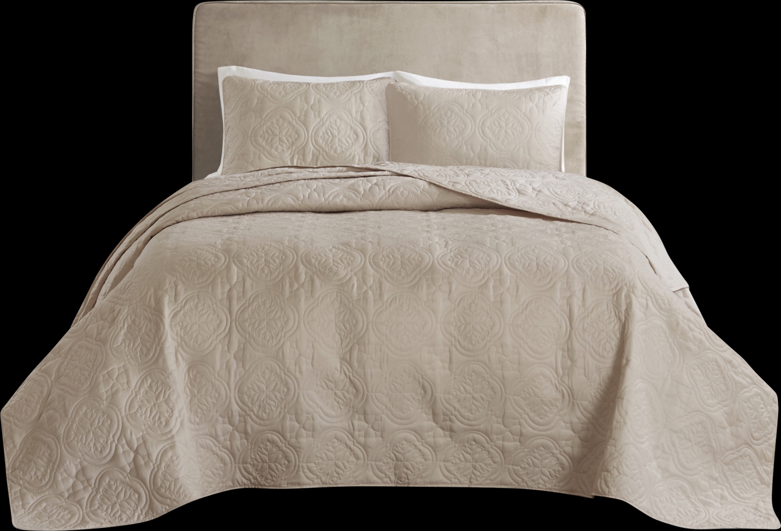 Probandt Beige 3 Pc King/California King Bedspread Set - Thumbnail - Image 3