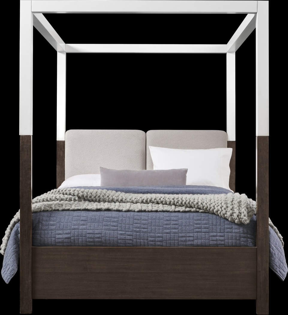 Prospect Heights Dark Brown 5 Pc Queen Canopy Bedroom - Thumbnail - Image 2