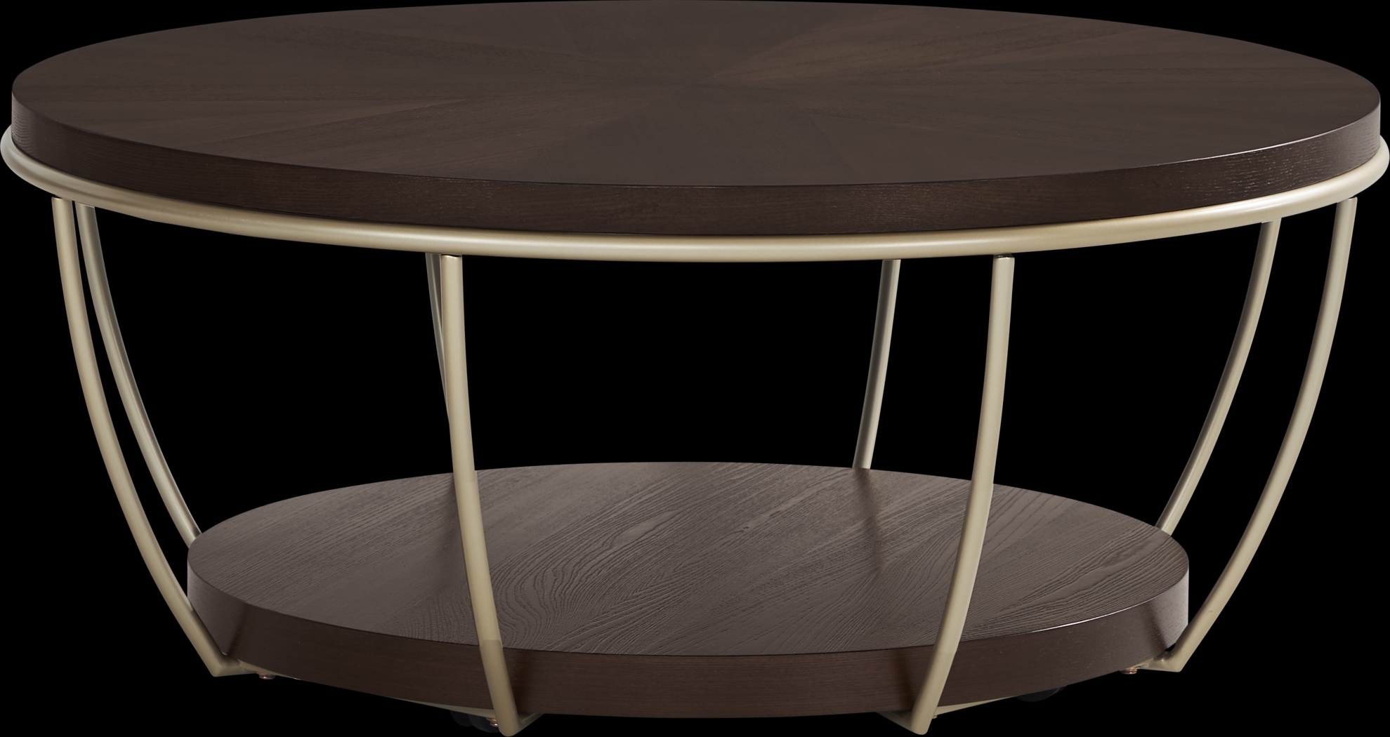 Prospect Heights Brown Cherry Finish Cocktail Table - Thumbnail - Image 1