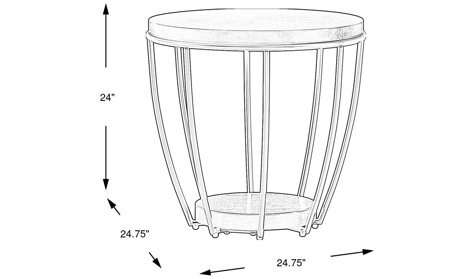 Dimension Image. Please refer to the Dimension Tab on this page for dimension details.