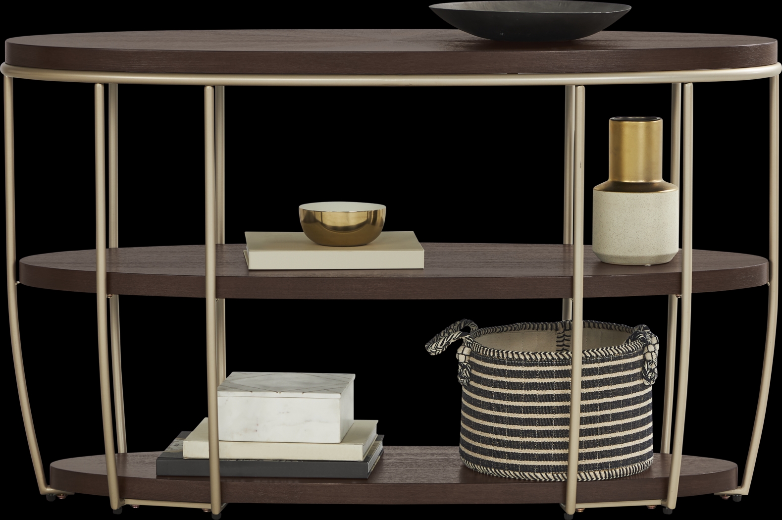 Prospect Heights Brown Cherry Finish Sofa Table - Thumbnail - Image 2