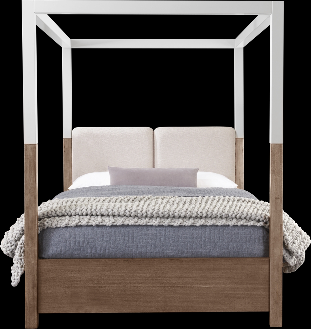 Prospect Heights Caramel 3 Pc King Canopy Bed - Thumbnail - Image 1