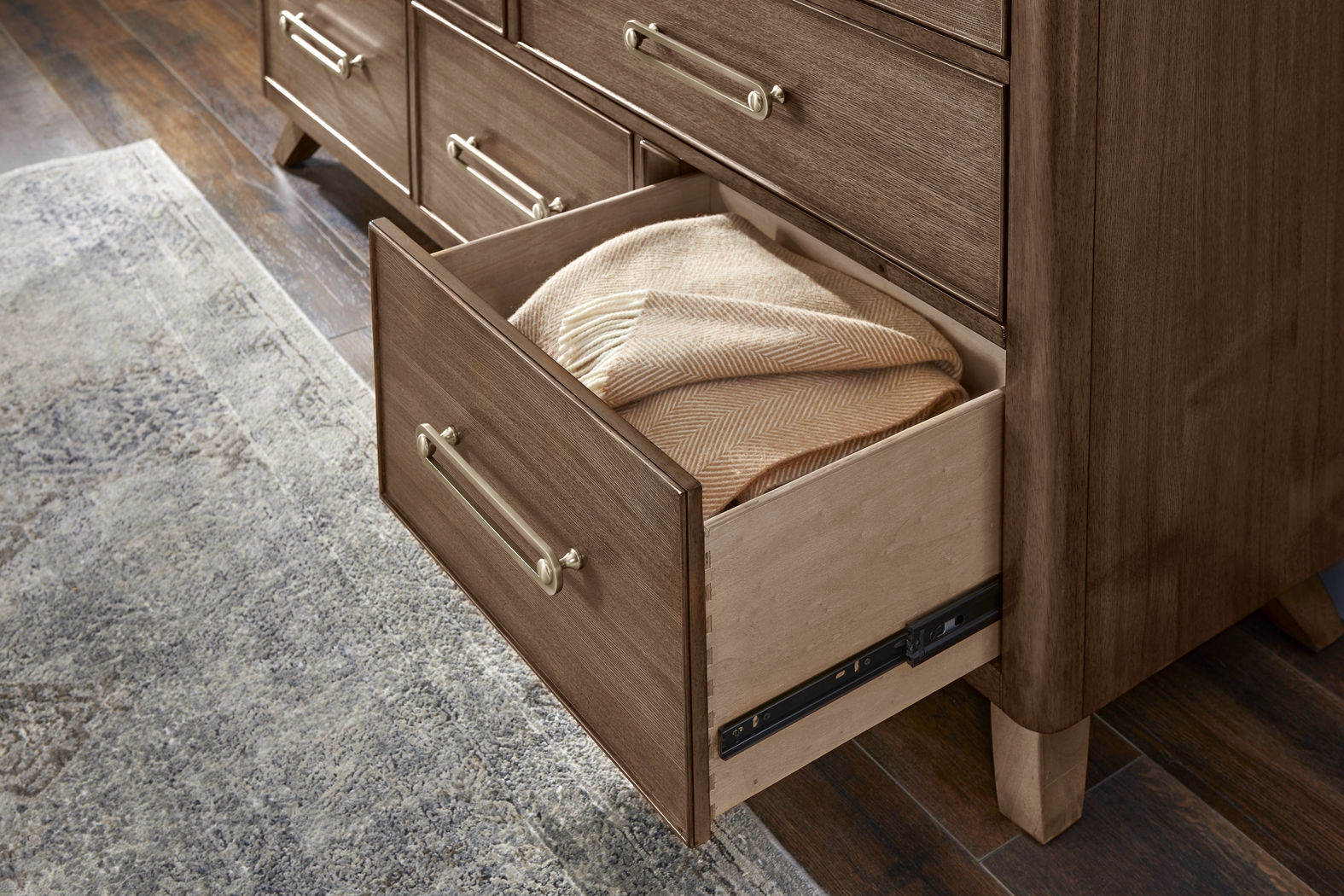 Prospect Heights Caramel 7 Pc Queen Canopy Bedroom - Thumbnail - Image 9