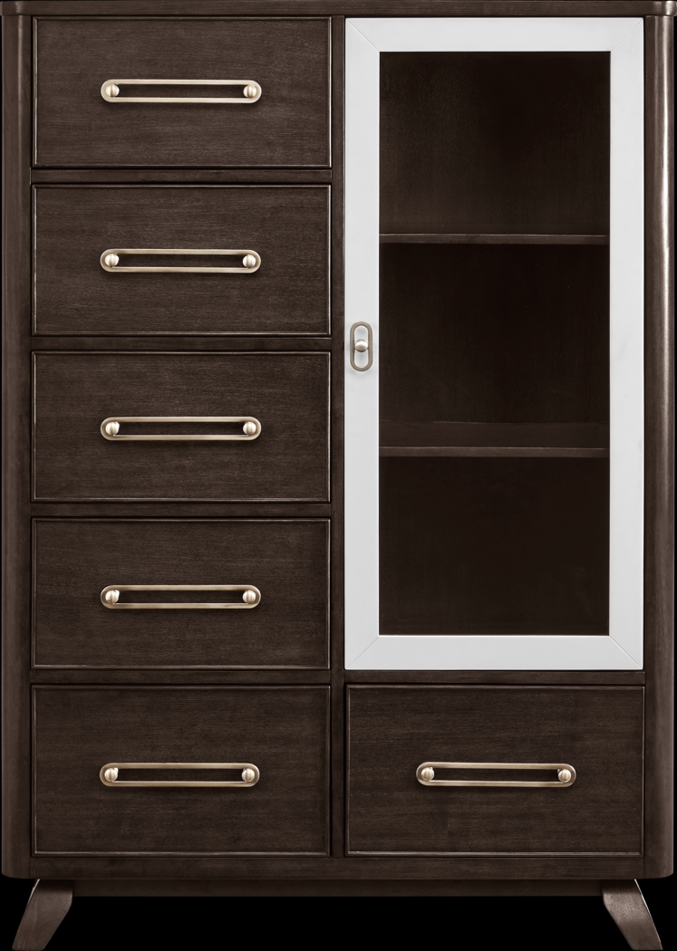 Prospect Heights Dark Brown Door Chest - Thumbnail - Image 1