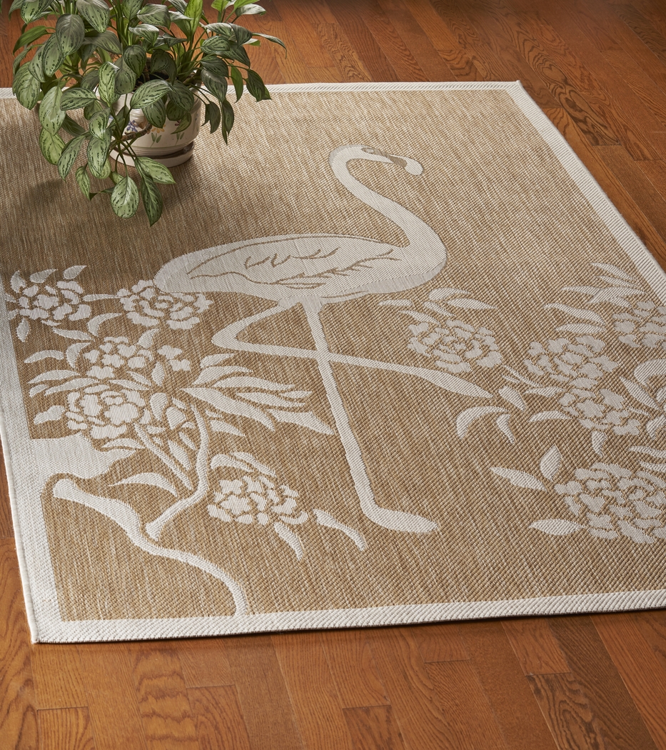 Protawa Beige 5' x 7' Indoor/Outdoor Rug - Thumbnail - Image 3
