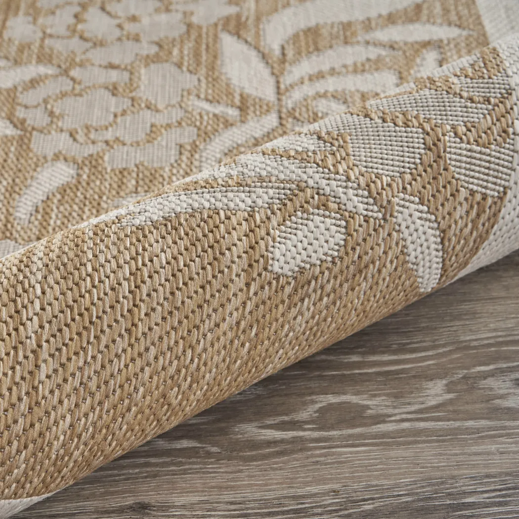 Protawa Beige 5' x 7' Indoor/Outdoor Rug - Image 5