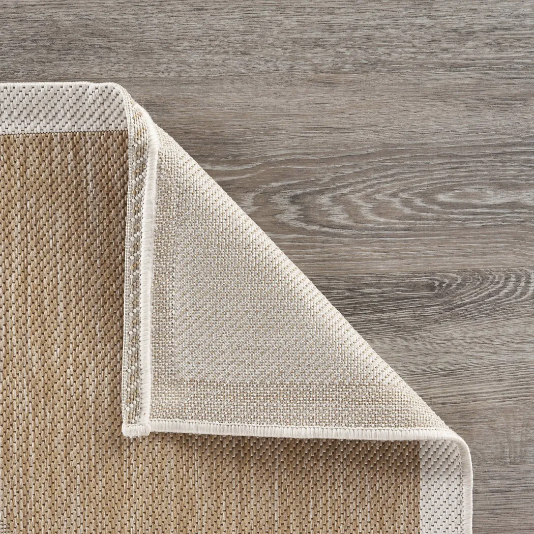 Protawa Beige 5' x 7' Indoor/Outdoor Rug - Image 6