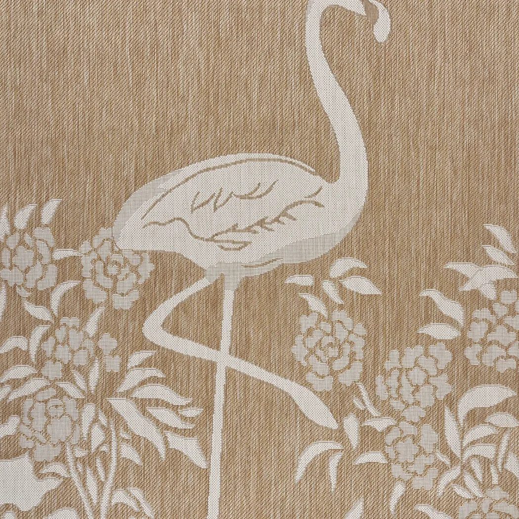 Protawa Beige 5' x 7' Indoor/Outdoor Rug - Image 8