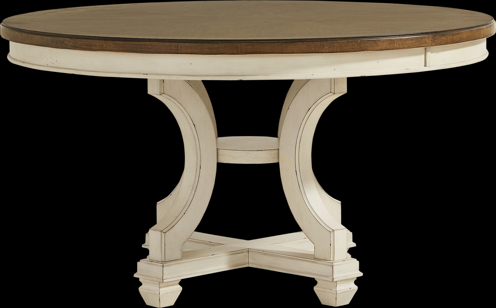 Provence Brown Round Dining Table - Thumbnail - Image 1