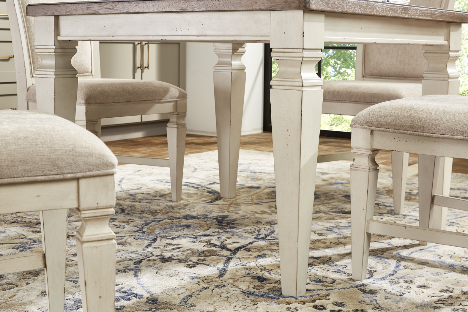 Provence Brown 5 Pc Square Dining Room - Thumbnail - Image 3