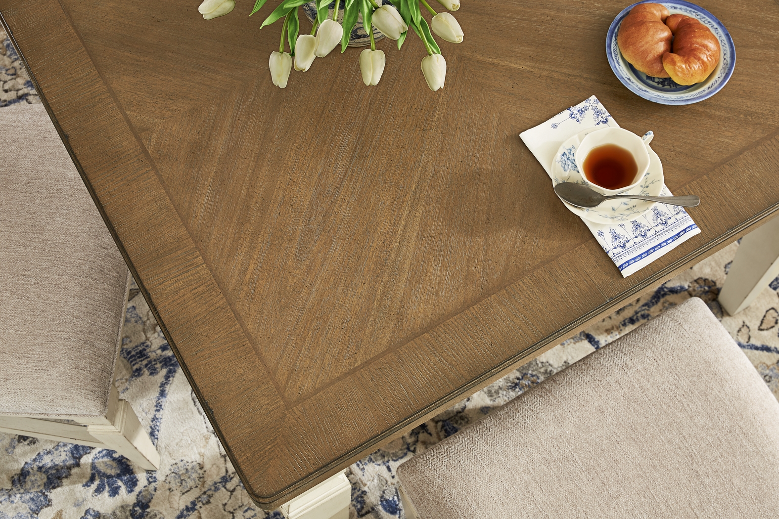 Provence Brown 5 Pc Square Dining Room - Thumbnail - Image 4