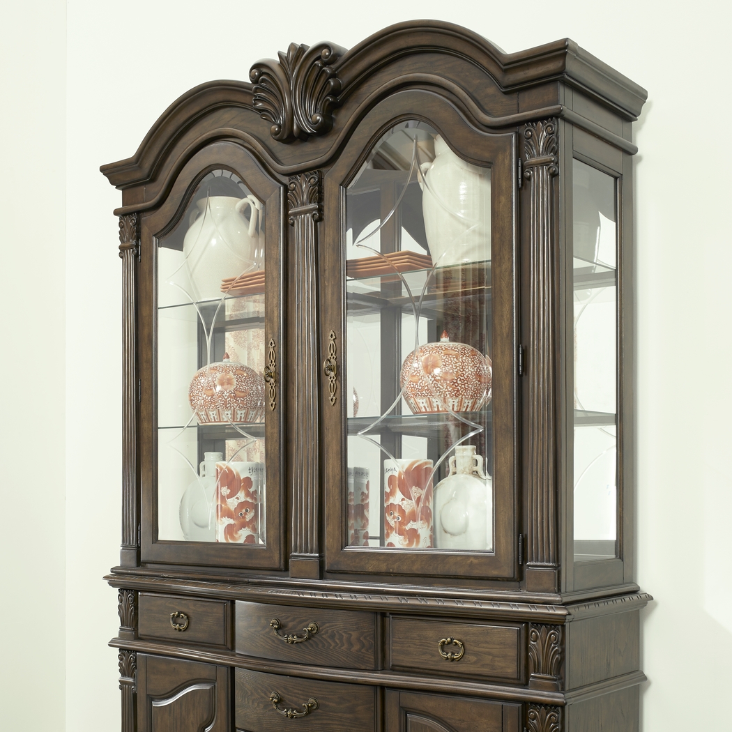 Provence Park Brown 2 Pc China Cabinet - Thumbnail - Image 2