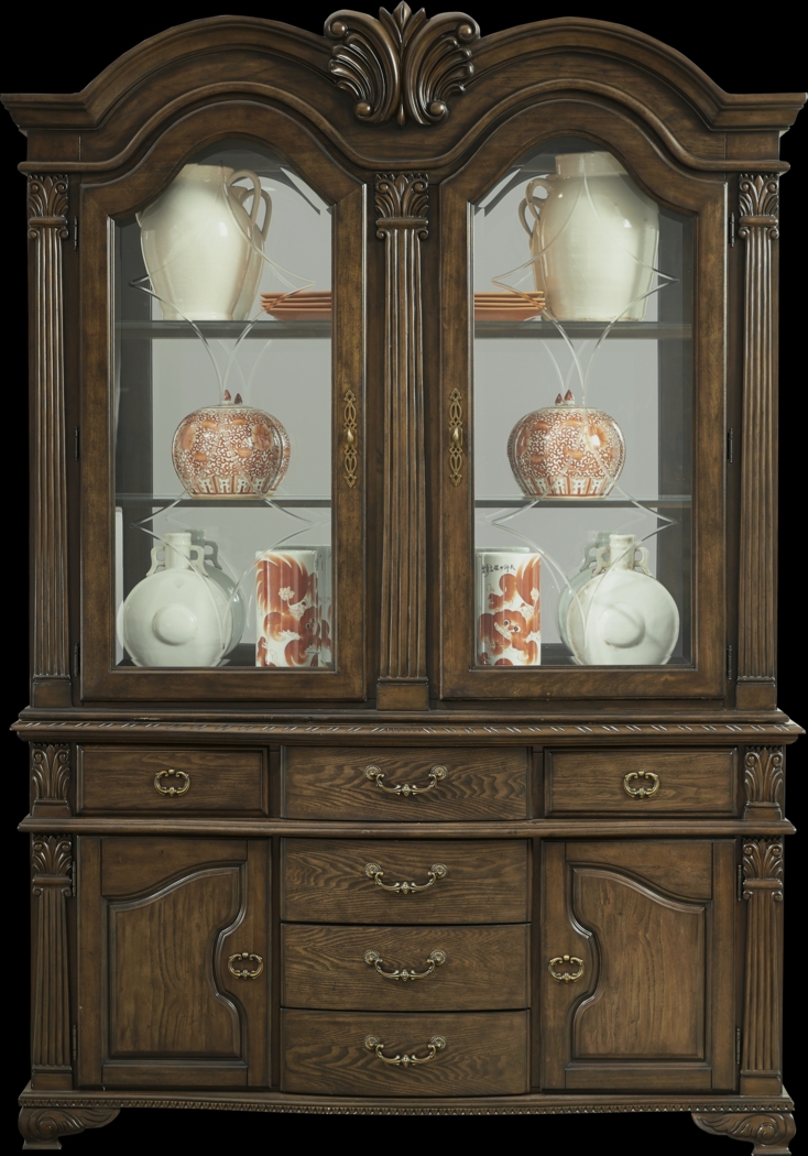 Provence Park Brown 2 Pc China Cabinet - Thumbnail - Image 1