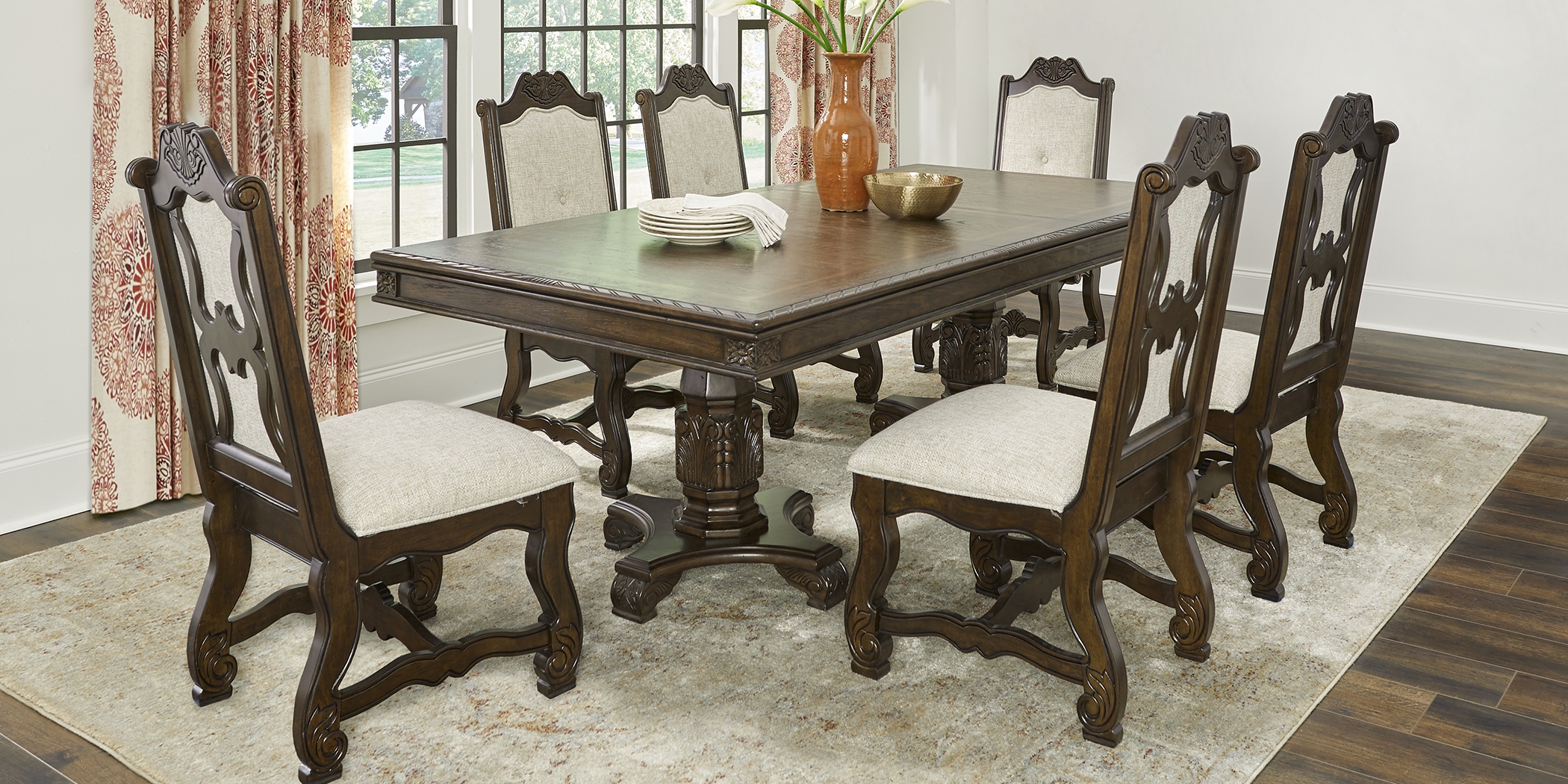 Provence Park Brown Rectangle Dining Table - Thumbnail - Image 3