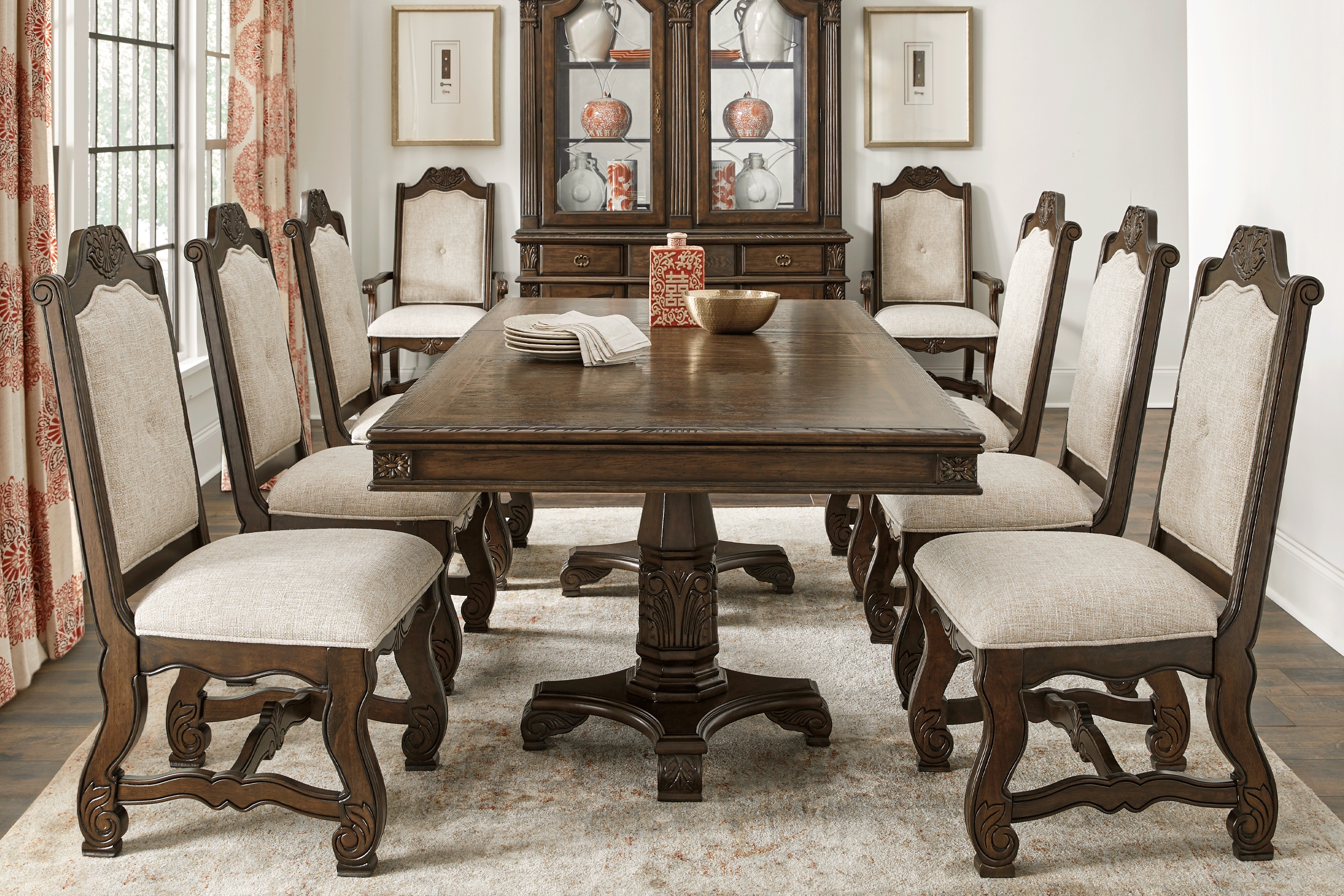 Provence Park Brown Rectangle Dining Table - Thumbnail - Image 2
