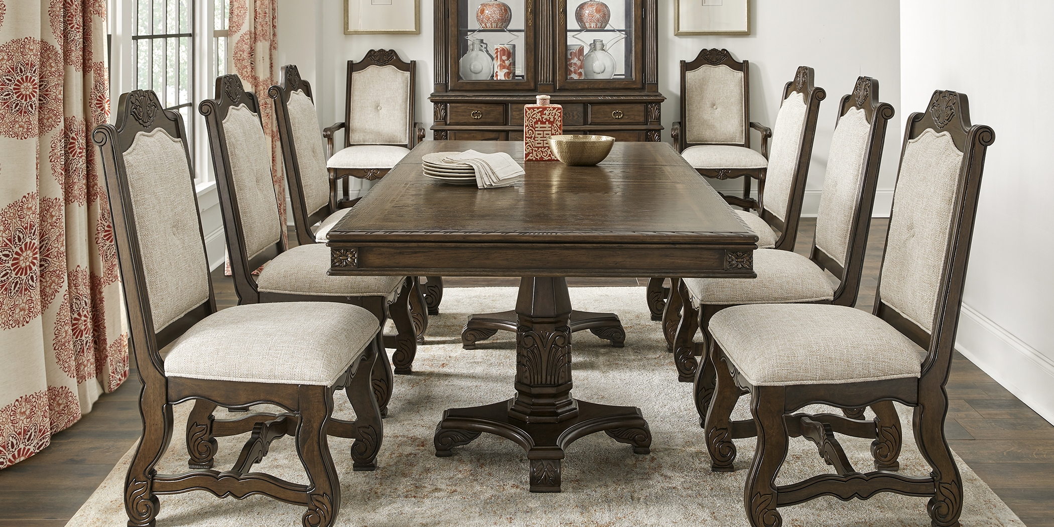 Provence Park Brown 7 Pc Dining Room - Thumbnail - Image 1