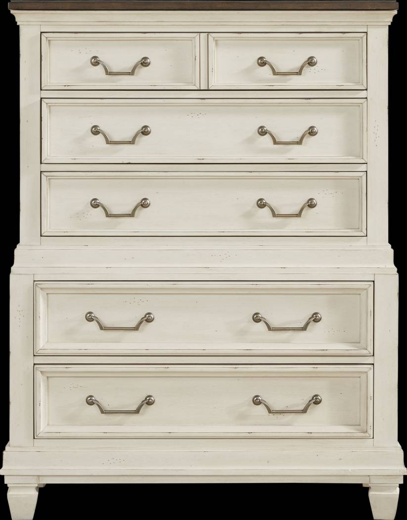 Provence White 5 Pc Queen Storage Bedroom - Thumbnail - Image 8