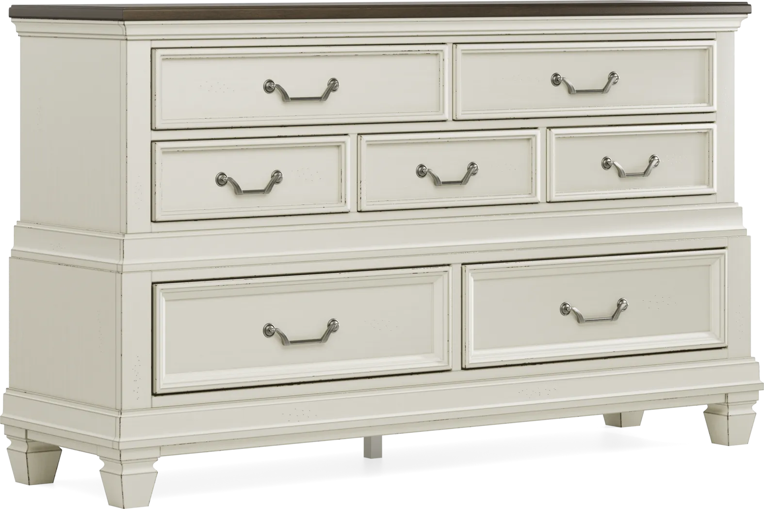 Provence White 7 Pc King Storage Bedroom - Image 10