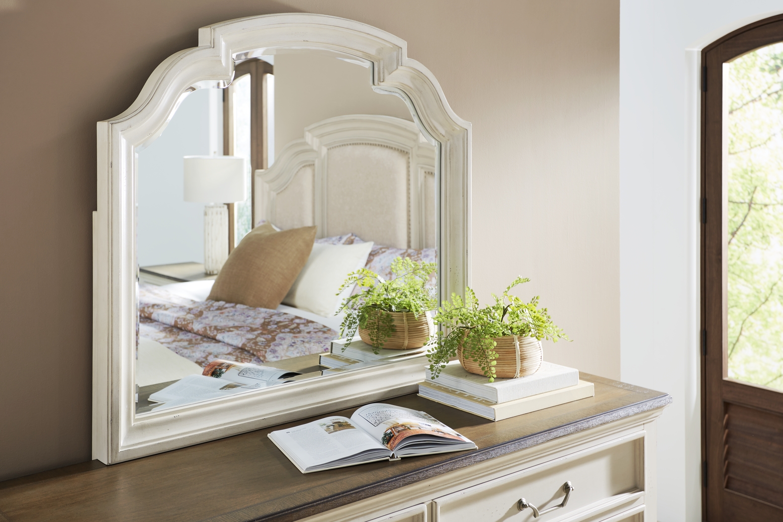 Provence White 7 Pc Queen Panel Bedroom - Thumbnail - Image 18