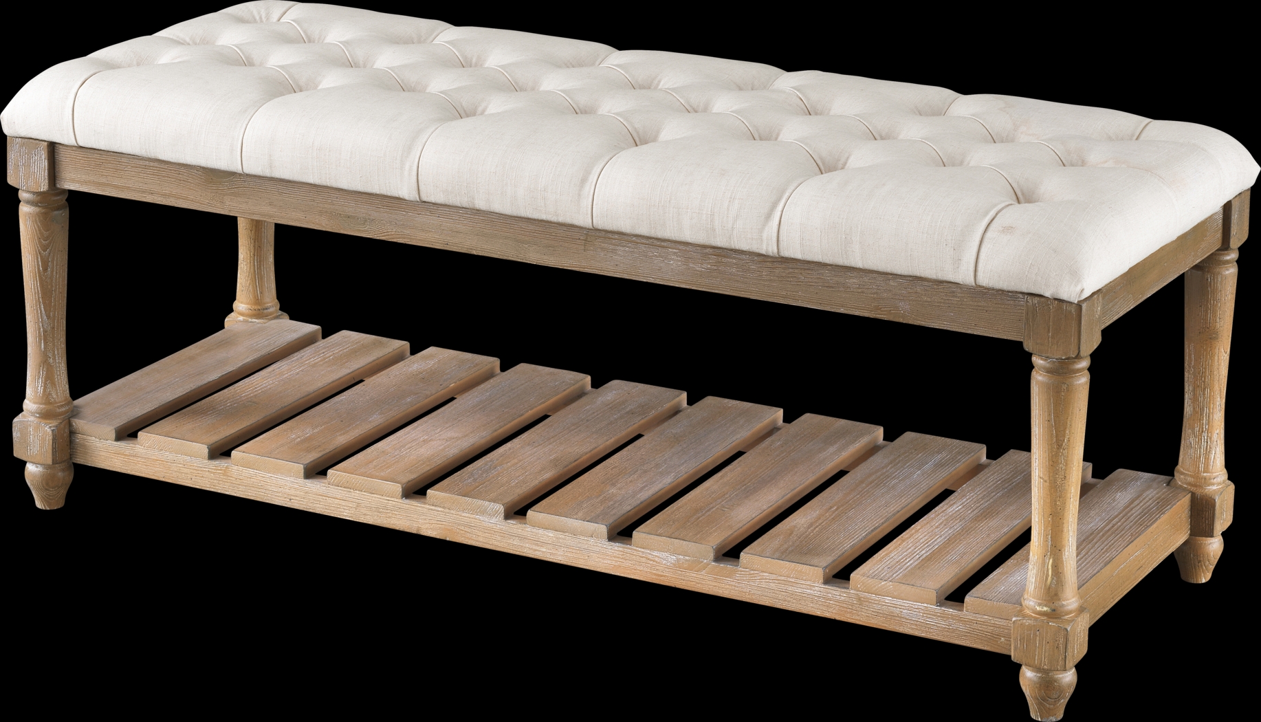 Provost Cream Accent Bench - Thumbnail - Image 3