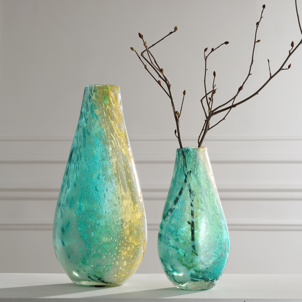 Prox Green Vase, Set of 2 - Thumbnail - Image 3