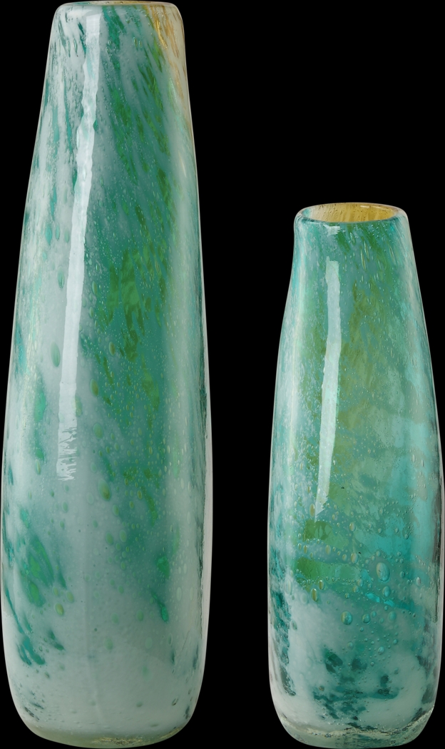 Prox Green Vase, Set of 2 - Thumbnail - Image 1