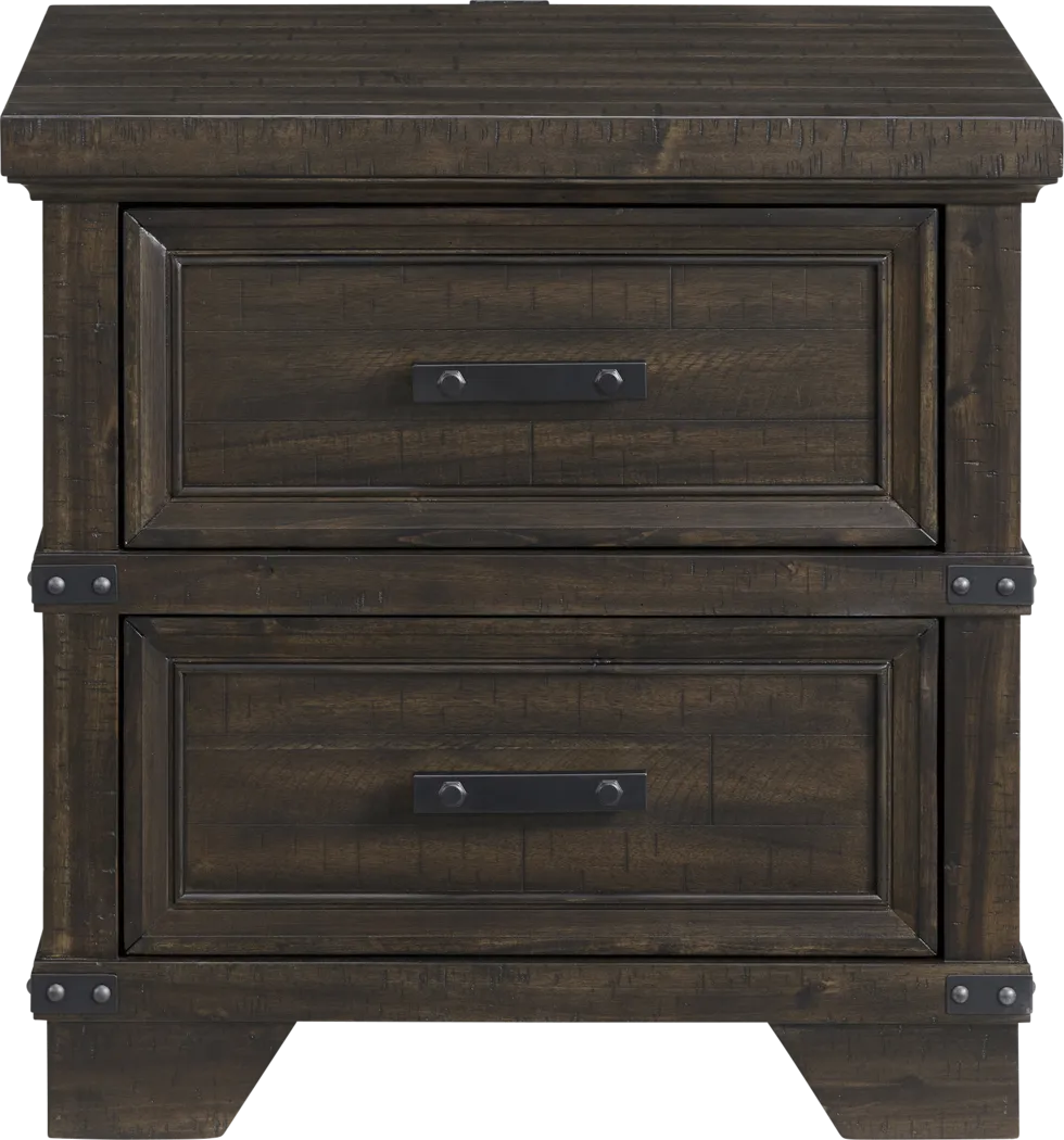 Prunera Gray Nightstand - Thumbnail - Image 4