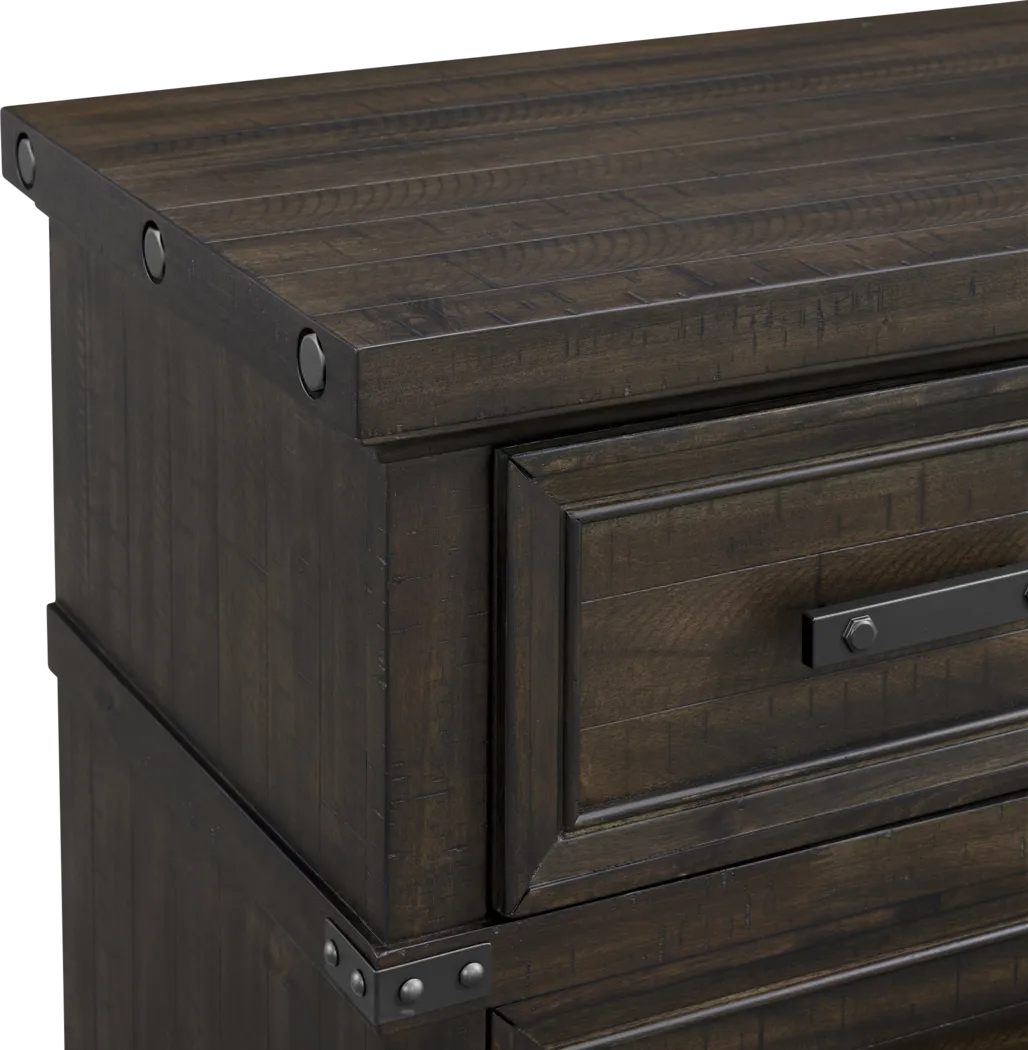 Prunera Gray Nightstand - Thumbnail - Image 7