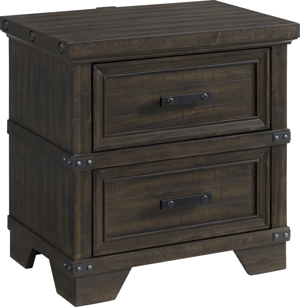 Prunera Gray Nightstand - Thumbnail - Image 1