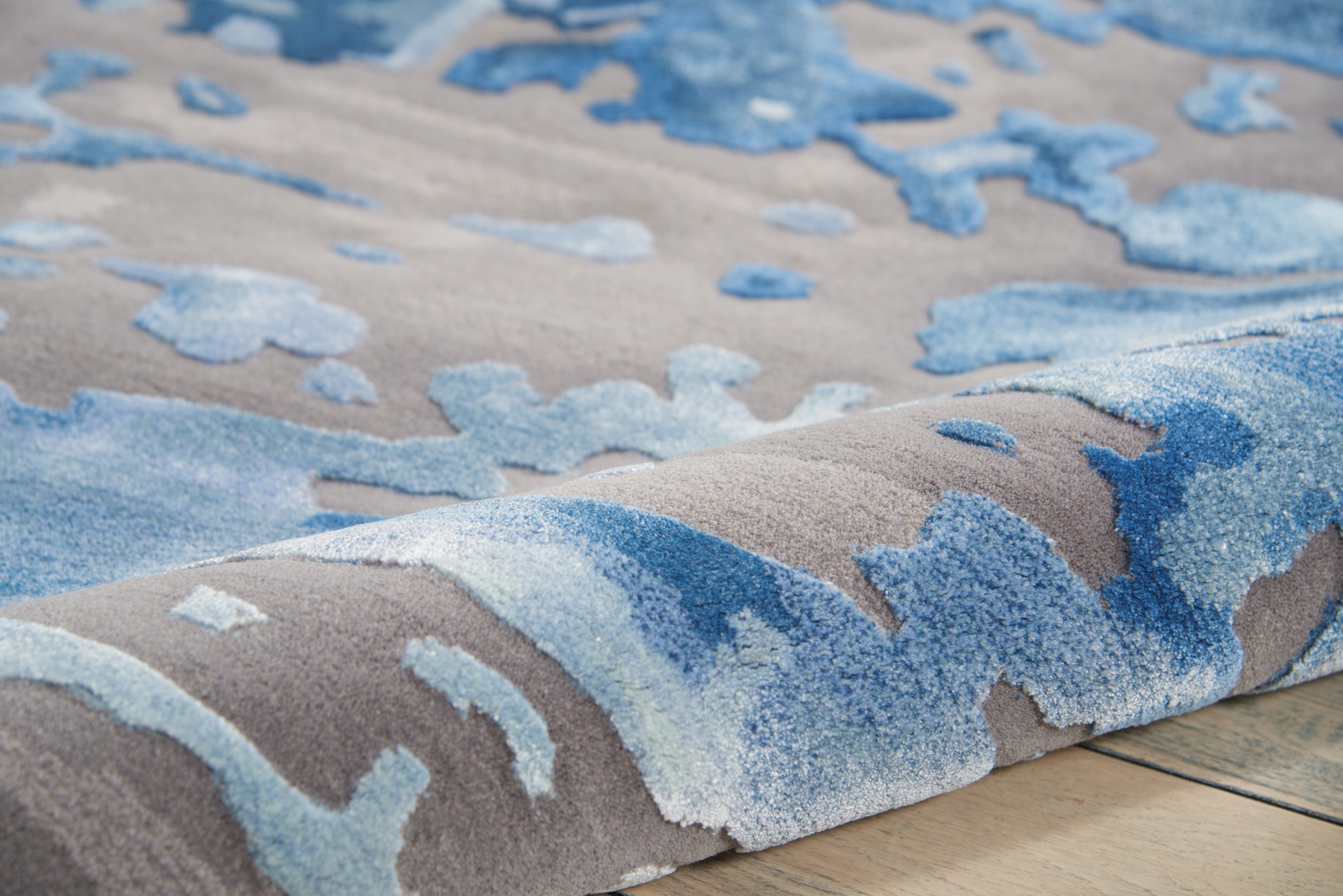 Pruzor Blue/Gray 7'9 x 9'9 Rug - Thumbnail - Image 6