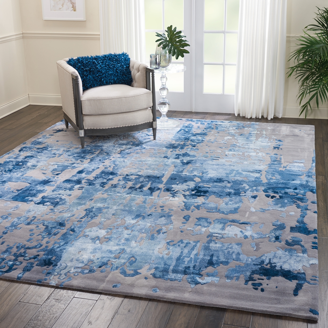 Pruzor Blue/Gray 8'6 x 11'6 Rug - Thumbnail - Image 2
