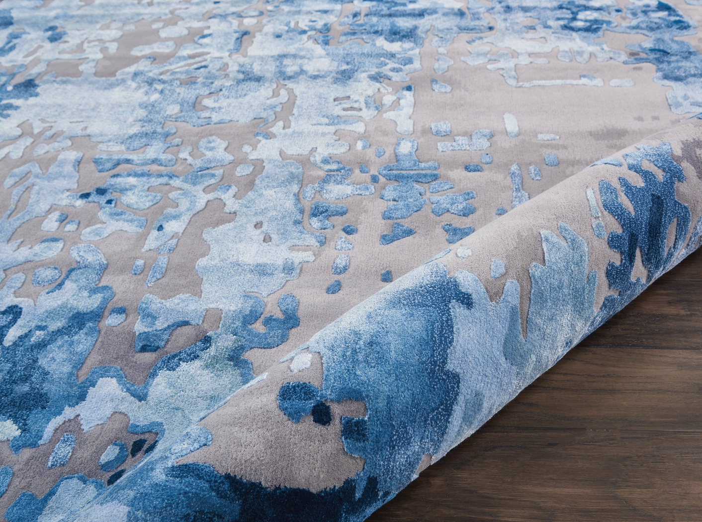 Pruzor Blue/Gray 8'6 x 11'6 Rug - Thumbnail - Image 6