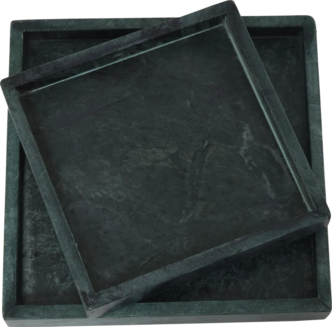 Pudca Green Tray, Set of 2 - Thumbnail - Image 11