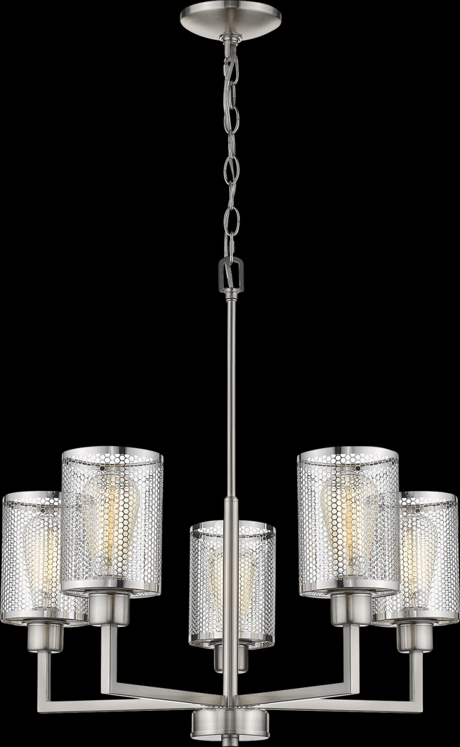 Pulama Nickel Chandelier - Thumbnail - Image 1